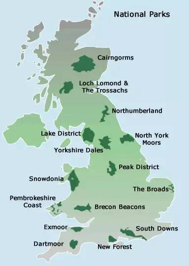 英国国家公园图